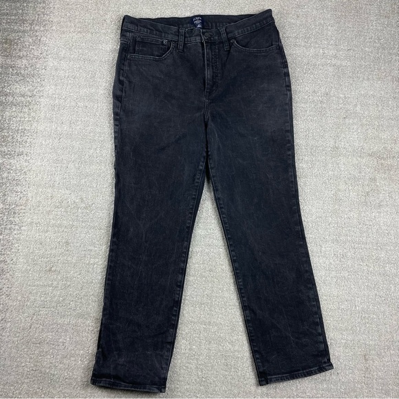 J. Crew Denim - J Crew Essential Straight Distressed Black Jeans
